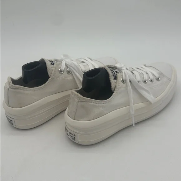 Chuck Taylor All Star Move White Classic Canvas Platform Lace up Women Size 9.5 - Picture 12 of 15